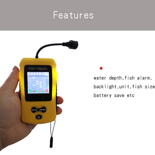 Adjustable Wireless Fish Finder Fishfinder Sonar Sensor Bait Lure Echo Sounder 