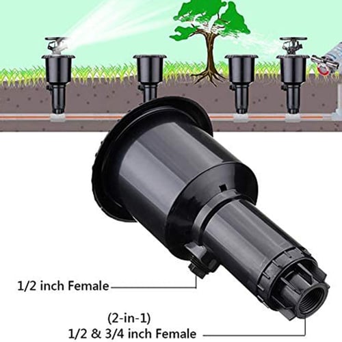 1/2 inch 3/4 inch Integrated Sprinkler High Water Pressure 360 Degrees Watering