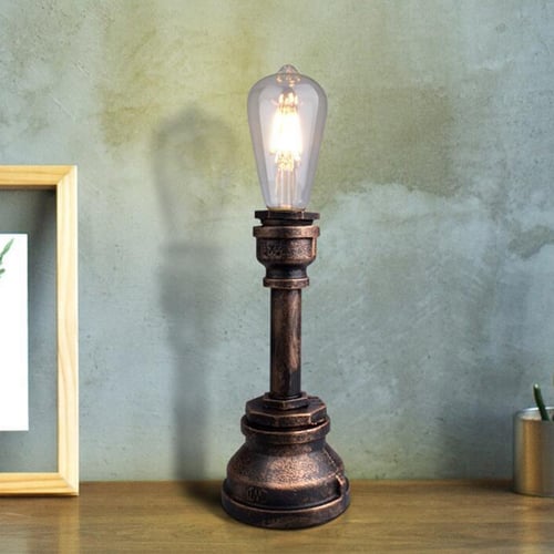 Vintage Table Lamp On Switch, Industrial Steampunk Table Lamps