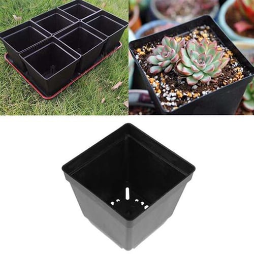 Flower Pots Plant Square Mini Practical Plastic Succulent Planters Without Plate 