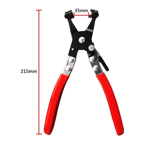 Hose Clamps Plier for Car Repair Hose Removal Tool Straight Bend Handle Clip 