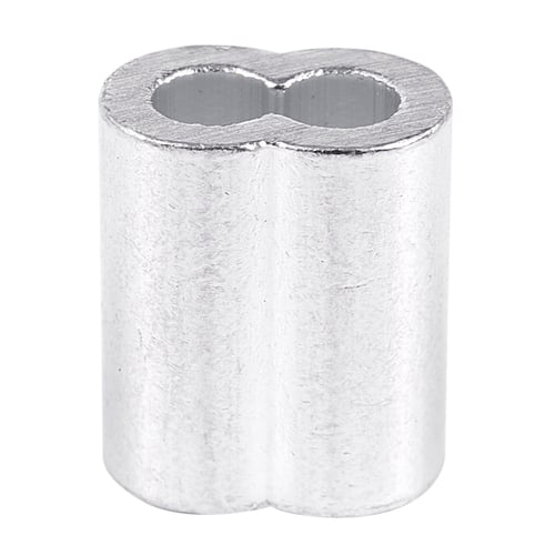 100Pcs Cable Ferrule Aluminium Crimp Ring Set for Wire Rope 2.5mm Aluminum Sleeve 100Pcs Cable Ferrule Aluminium Crimp Ring Set for Wire Rope 2.5mm Aluminum Sleeve