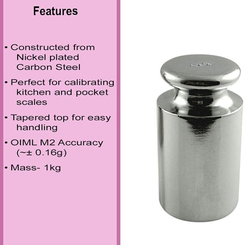 1g-200g Precision Calibration Weight Nickel Plated Steel Digital Pocket Scale 