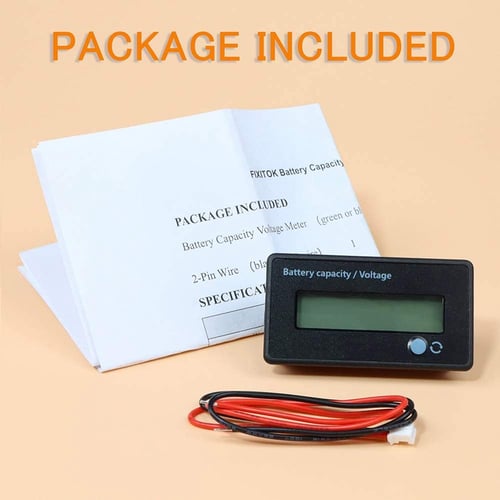 DC 12/24/36/48/60/72/84V Green Battery Meter Battery Capacity Voltage Monitor