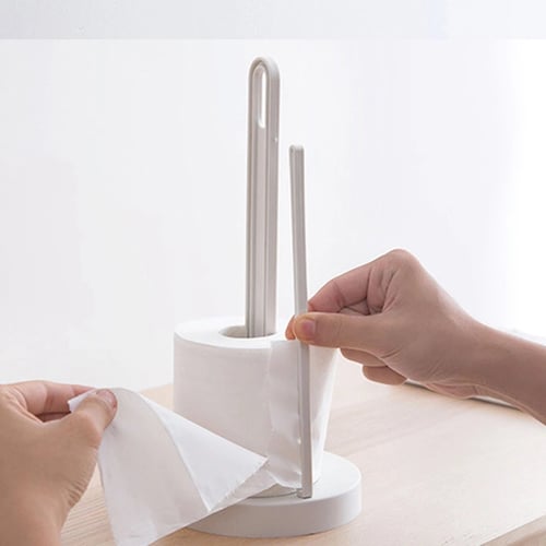 Kitchen Roll Paper Holder Tissue Storage Rack Bathroom Toilet Towel Stand 3 