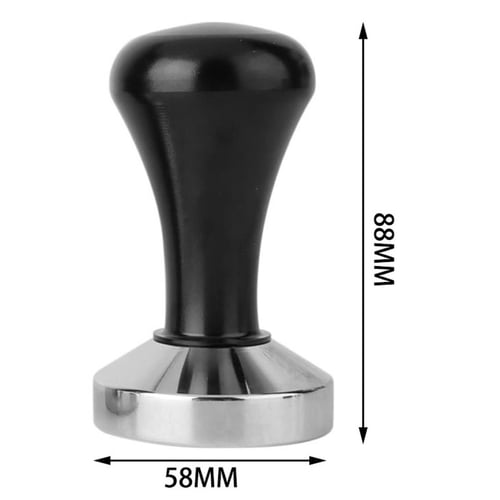 51mm/58mm Base Stainless Coffee Bean Tamper Espresso Grinder w/ Handle 