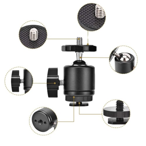 4 Pcs Sports Camera Mini Three Hole Q29 Spherical Small Ptz 1 4 Screw Mini Camera Projector Small Ptz Black Red Sotib Olish 4 Pcs Sports Camera Mini Three Hole Q29 Spherical Small