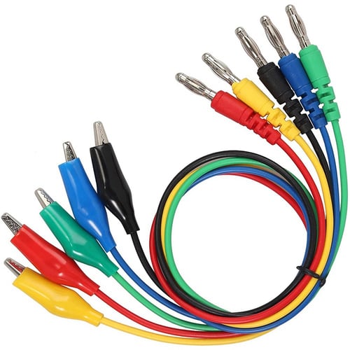 Multicolor Alligator Clip for Banana Plug Test Cable Probes Insulate Clamp `S2 