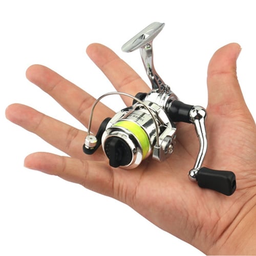 Mini Ice Fishing Reel Metal Body 4.3:1 Micro Small Spinning Reel Fishing Tackle 