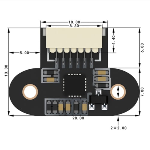 NINGWANG Range Sensor Module 10-180Cm Distance Sensor Tof10120 Distance Sensor Uart I2C Output 3-5V Rs232 Interface for Tof05140
