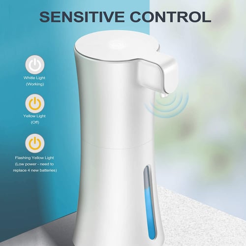 Automatic Soap Dispenser Handsfree Touchless IR Sensor in Office Home Kitchen 
