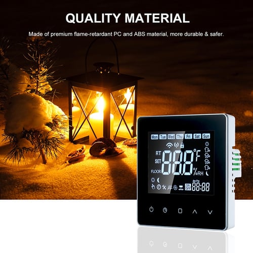 Air Conditioner Thermostat Room Temperature Controller ABS Flame Retardant Beautiful for Temperature Control Water Systems Wind Systems Air Conditioner Thermostat Room Temperature Controller ABS Flame Retardant Beautiful for Temperature Control Water Systems Wind Systems