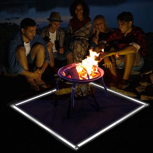 Fire Pit Mat For Deck Visible At Night Protection Grill Patio Fire Pit Pad Hearth Rug Fireproof Mat Deck Protector Buy Fire Pit Mat For Deck Visible At Night Protection
