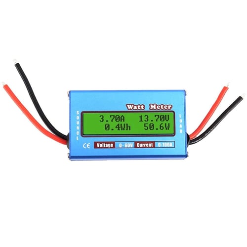Digital Monitor LCD Watt Meter 60V/100A DC Ammeter RC Battery Power Amp Analyzer 