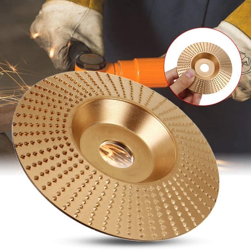 Angle Grinder Disc Grinder Wood Tungsten Carbide Grinding Wheel Golden Flat disc 