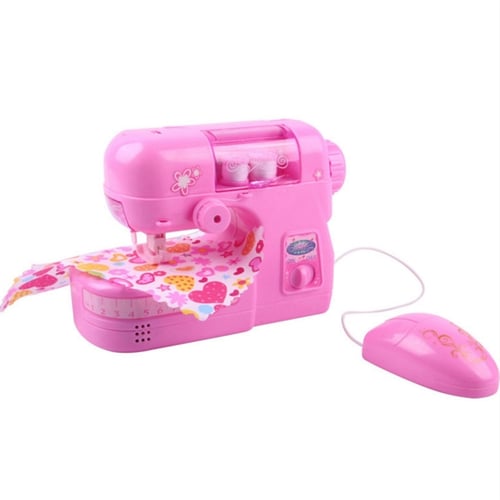 Electric Sewing Machine Toy for Girls Small Household Appliances Toys Kids Xmas 