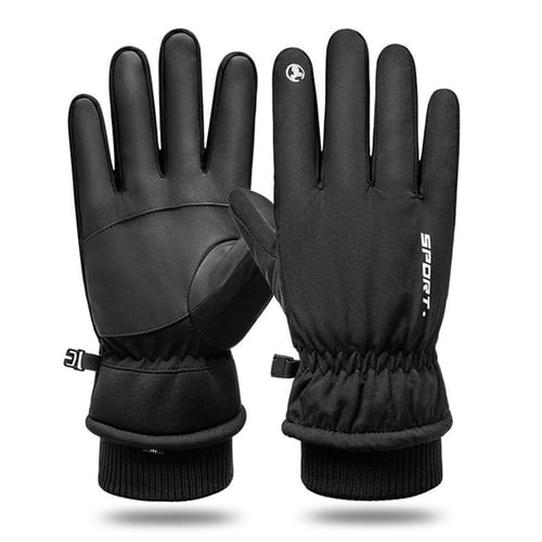 1Pair Winter Warm Gloves Thermal Windproof Ski Gloves For Cold Weather Men Women 
