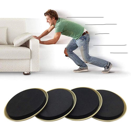 16Pcs Furniture Sliders Reusable Round Movers for Heavy Furniture for Carpet 