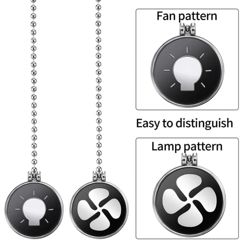 Ceiling Fan Pull Chain Set 4pcs Light Bulb And Pattern Extender With Ball - Light Bulb Ceiling Fan Pull Chain