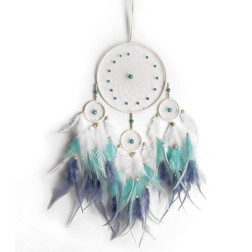 Handmade Dream Catcher Feathers Beads Car Home Wall Hanging Decoration Ornament 