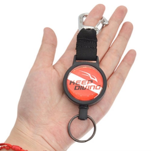 Retractable Keychain Lightweight Diving Keychain For Outdoor Diving 