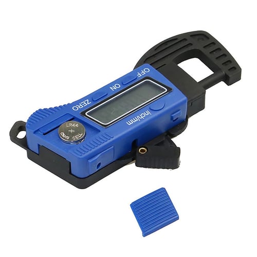 Electronic Digital LCD 0-12.7mm Thickness Caliper Carbon Fiber Micrometer Guage 