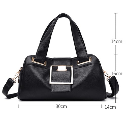 Casual Tote Top-Handle Lady,Fashion retro PU leather large capacity handbag