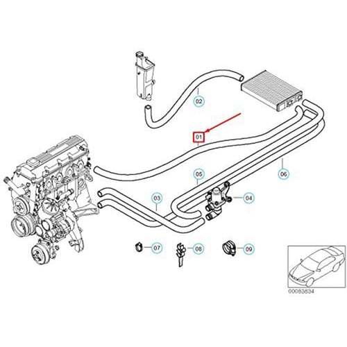 Brand New Engine Water Pipe Inlet Water Hoses Radiator Hose For Bwm 3 E46 316ci 318ci 318i M43 316i 1 6 Buy Brand New Engine Water Pipe Inlet Water Hoses