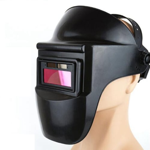 Solar Powered Auto Darkening Welding Helmet Mask Shade Welder Cap Adjustable PP 