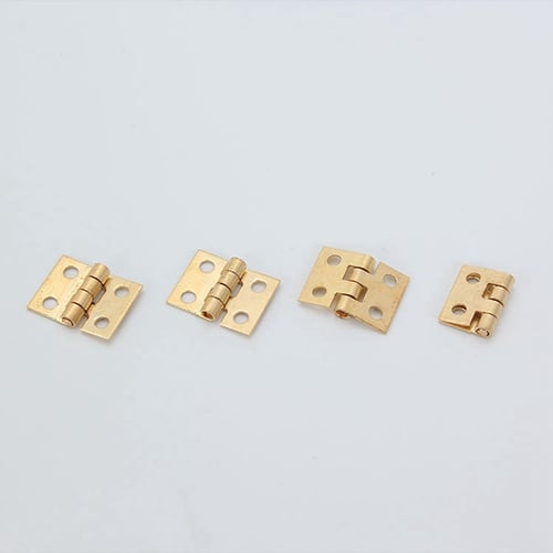 Retro Jewellery Wooden Box Tiny Trinket Miniature Furniture Cabinet Hinges Gold 