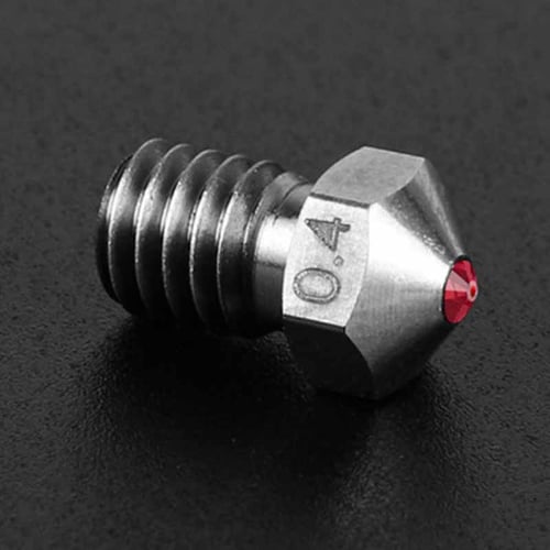 3D Printer 0.4mm Ruby Nozzle for MK8 PETG ABS PEEK Filament high temperature 