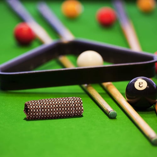 Snooker Pool Cue Stick Wiping Cloth Billiard Fishing Rod Towel Blue 