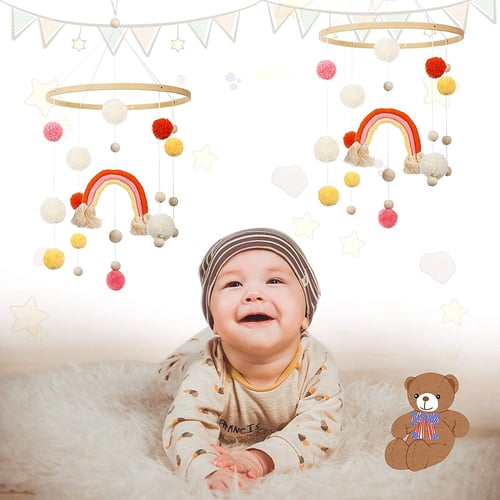 Baby Crib Mobile Kit Handmade Wooden Bed Bell Cotton Wind Chimes Bell Mobile Toy For Diy Baby Nursery Room Ceiling Decor Buy Baby Crib Mobile Kit Handmade Wooden Bed Bell Cotton Wind Chimes