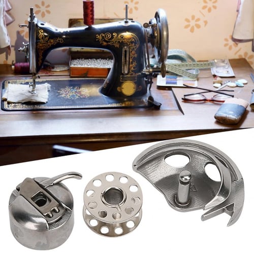 25Pcs Bobbins Spools Coils Reel Parts with Storage Case Sewing Machine Tools USA