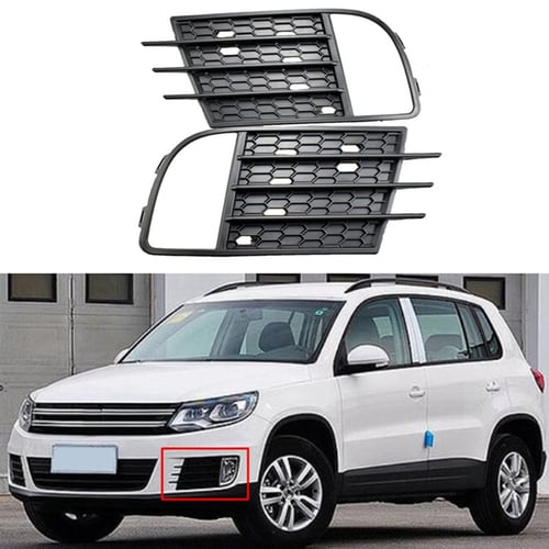 Fit For VW Tiguan 2012-2016 Left Right Pair ABS Front Fog light Lamp Cover Trim