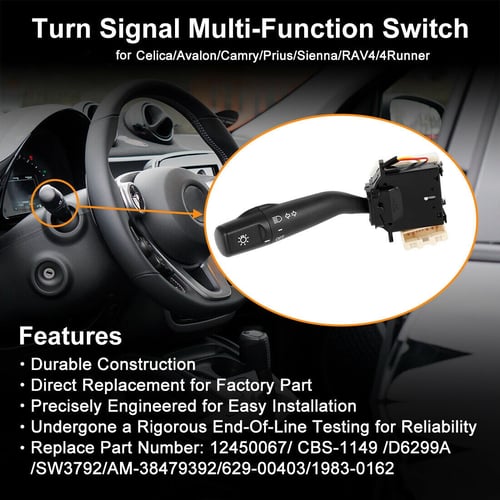 Headlight Turn Signal Combination Switch for 4Runner Avalon Camry Celica Prius
