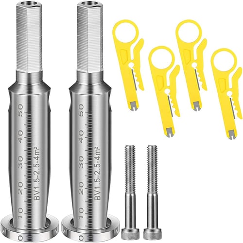 Wire Stripping and Twisting Tool 2.5 Square Wire Stripper Twisting Peeling Set 