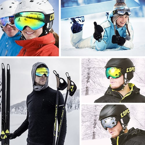 Ski Goggles Double Layers Sport Anti-fog Mask Glasses Skiing Men Women Snowboard