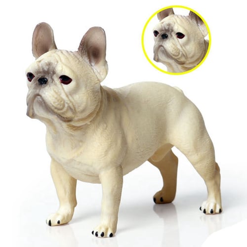 Cute Black Pug Dog Model Figure Figurine Kids Toy Gift Home Decor 