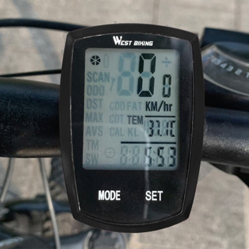 Waterproof Wired Wireless Cycling Bicycle LCD Backlight Odometer Speedometer New 