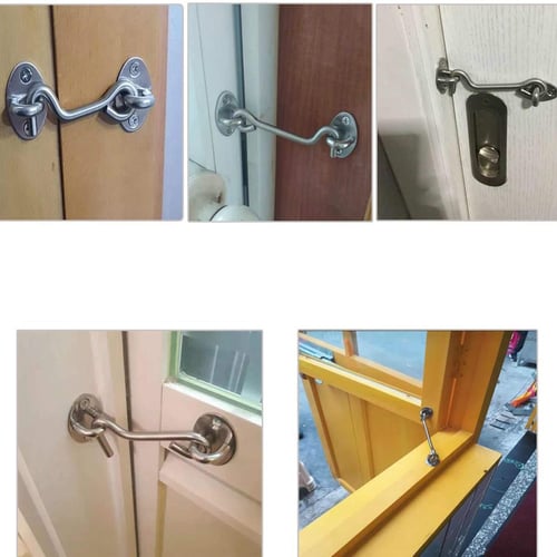 Hook And Eye Gate Latch Easy Lock, Privacy Lock For Sliding Barn Doors