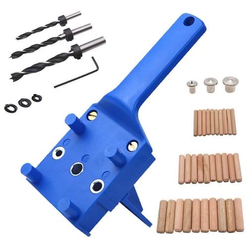 Woodworking Doweling Jig Drill Guide Wood Dowel Drill Hole Tool Kit 6 8 10mm 