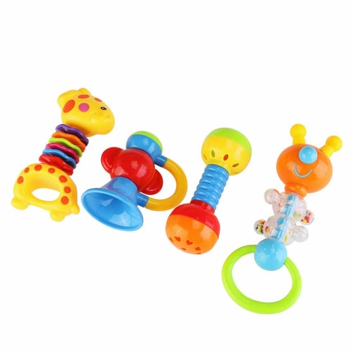 9X Baby Rattle and Teether Easy Grips Baby Toy Baby Activity Toys Gift Set UK 
