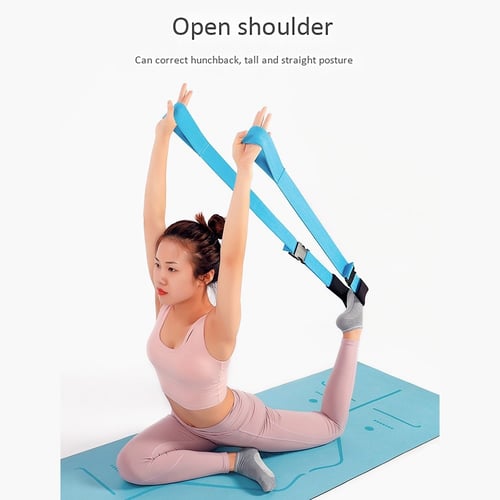 Gaetooely Stretching Leg Strap Yoga Tension Band Word Horse Training Splits Stretch Strap Fork Soft Opening Stretch Strap 