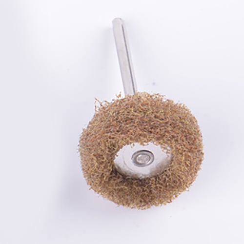 100Pcs Abrasive Nylon Brush Fiber Grinding Sanding Head Buffing Polishing Wheel 