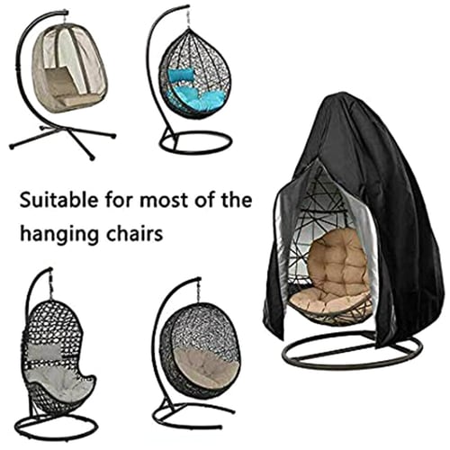 Hanging Hammock Swing Egg Zipper Chair Cover Waterproof Dustcover Garden Outdoor 