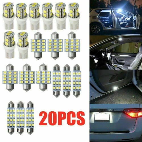 28PCS Assorted LED Car Interior Inside Light Dome Trunk Map License Plate Lamp