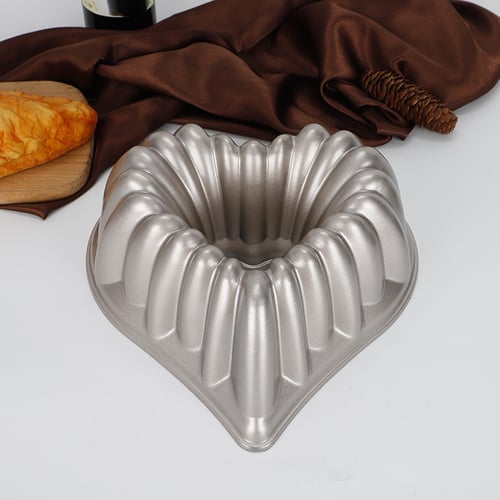 6 Inch Silicone Cake Mold Heart Round Mousse Bread Mould Baking Tray Pan Tool 