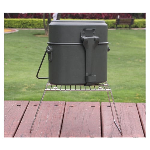 Outdoor Portable Barbecue Grill Folding Support Stand For Picnic Camping Stove 