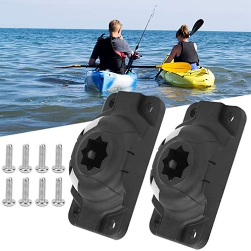 360 Degree Plastic Fishing Rod Rest Holder for Boat Kayak Yacht Rail 